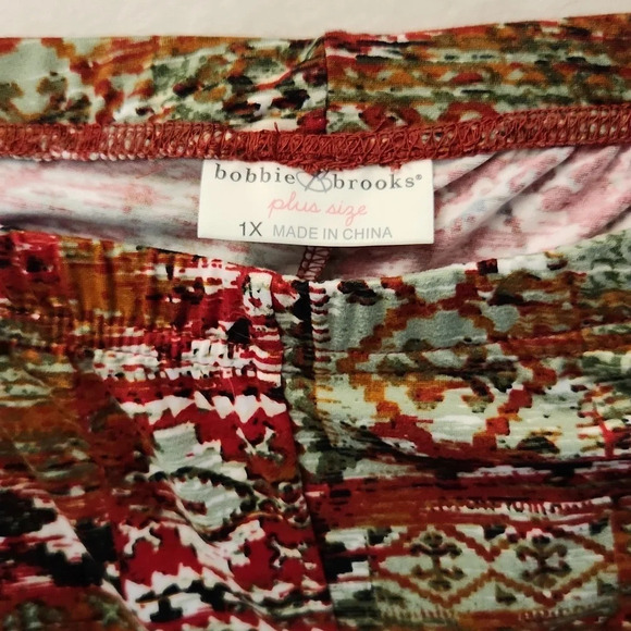 Bobbie Brooks Womens Size 1X Leggings Multi color pattern - Picture 3 of 8